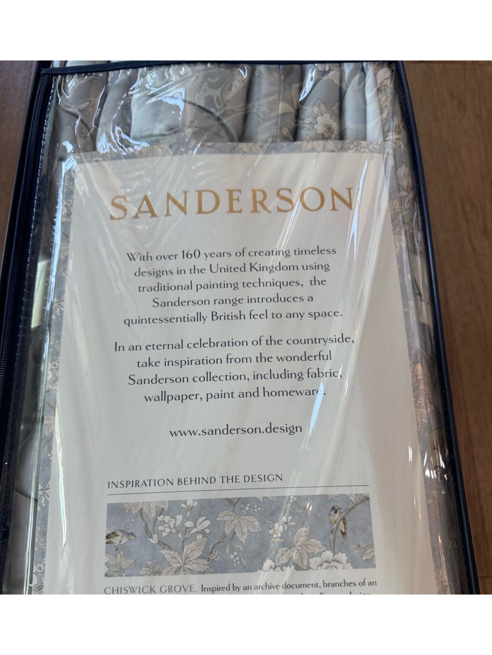 🎉LAST PIECE🎉Sanderson Blue Floral Luxury Cotton Reversible Comforter Set - Picture 5 of 10